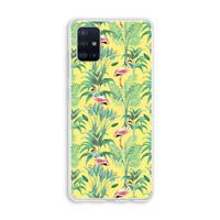 Flamingo party: Galaxy A51 4G Transparant Hoesje