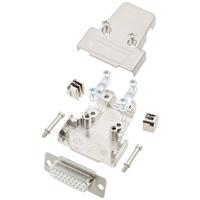 encitech TRI-M-15-HDS26-W-K 6355-8058-12 D-sub female connectorset 180 ° Aantal polen: 26 Soldeerkelk 1 stuk(s)