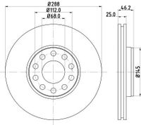Remschijf 8DD355128011