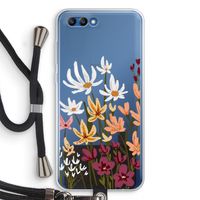 Painted wildflowers: Honor 10 Transparant Hoesje met koord