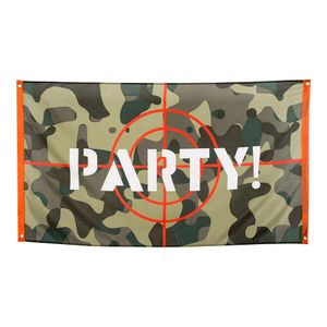 Boland Camouflage vlag &apos;party!&apos;
