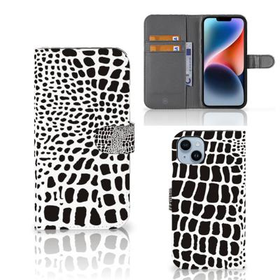 iPhone 15 Plus | Telefoonhoesje | Met pasjeshouder | Slangenprint