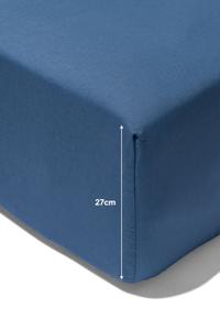 HEMA Boxspring Hoeslaken Zacht Katoen 80x200 Blauw (blauw)