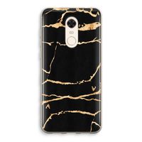 Gouden marmer: Xiaomi Redmi 5 Transparant Hoesje