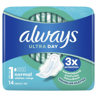 Always Ultra Day Normal Maandverband met Vleugels - thumbnail