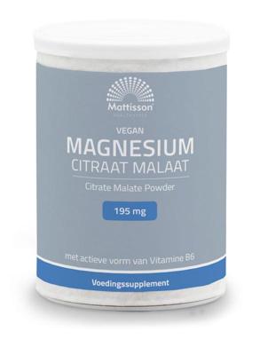 Mattisson Magnesium citraat malaat met actieve vorm vit. b6