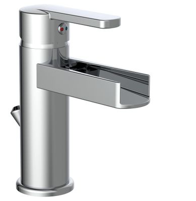 Schutte NIAGARA ééngreepsmengkraan wastafel met watervaluitloop | chroom
 26110