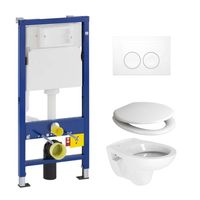 Geberit UP100 toiletset met Plieger Compact toilet en softclose zitting - thumbnail