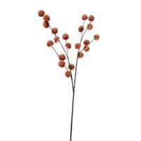 Roberts Collection Kunsttak pompom oranje 100cm