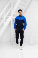 EA7 Emporio Armani 6DPV60 Fleece Trainingspak Heren Blauw/Donkerblauw - Maat L - Kleur: Blauw | Soccerfanshop