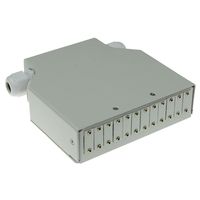 ACT FA2043 DIN Rail Fiber Optic Terminal Box Unloaded | 12 poorts