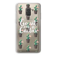 Cactus quote: Samsung Galaxy A8 (2018) Transparant Hoesje