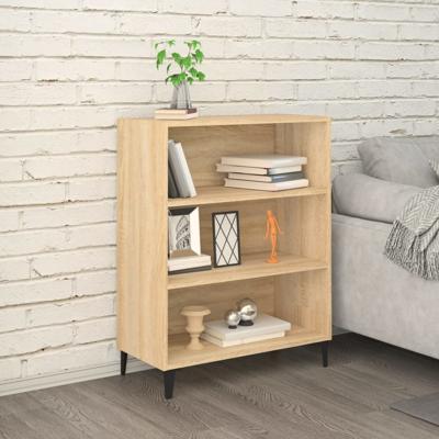 Dressoir 69,5x32,5x90 cm bewerkt hout sonoma eikenkleurig