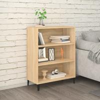 Dressoir 69,5x32,5x90 cm bewerkt hout sonoma eikenkleurig