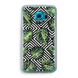 Geometrische jungle: Samsung Galaxy S6 Transparant Hoesje