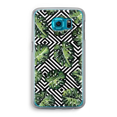 Geometrische jungle: Samsung Galaxy S6 Transparant Hoesje