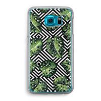 Geometrische jungle: Samsung Galaxy S6 Transparant Hoesje