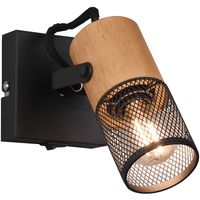 LED Wandspot - Trion Yosh - E14 Fitting - 1-lichts - Vierkant - Mat Zwart - Aluminium - thumbnail