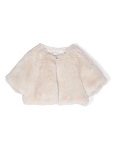 Bonpoint Angel faux-fur jacket - Tons neutres