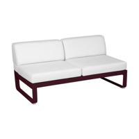 Fermob Bellevie 2-zitsmodule loungebank Black Cherry - Off-White