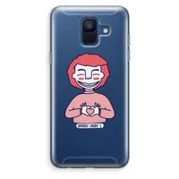 Hartje: Samsung Galaxy A6 (2018) Transparant Hoesje