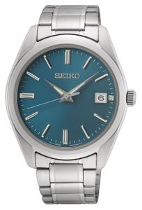 Seiko SUR525P1 Horloge staal zilverkleurig-blauw 40,2 mm