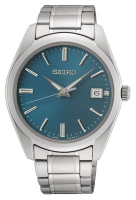 Seiko SUR525P1 Horloge staal zilverkleurig-blauw 40,2 mm