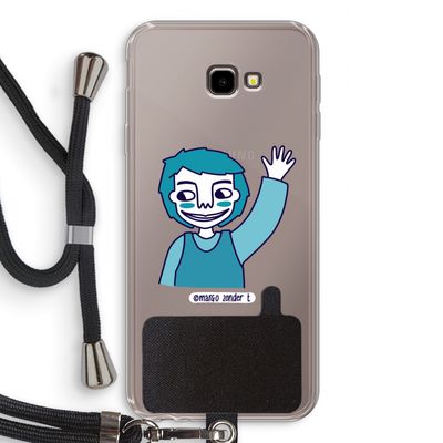 Zwaai: Samsung Galaxy J4 Plus Transparant Hoesje met koord