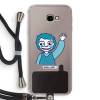 Zwaai: Samsung Galaxy J4 Plus Transparant Hoesje met koord