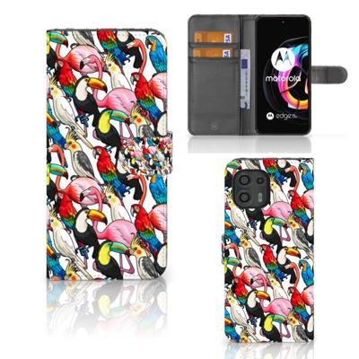 Motorola Edge 20 Lite | Telefoonhoesje | Met pasjeshouder | Birds