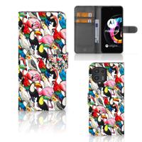 Motorola Edge 20 Lite | Telefoonhoesje | Met pasjeshouder | Birds