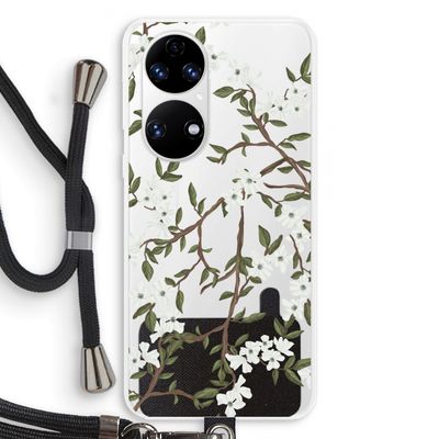 Blossoming spring: Huawei P50 Transparant Hoesje met koord