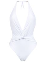 Brigitte Aline halter neck swimsuit - Blanc