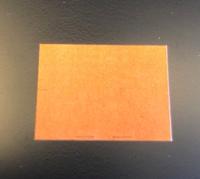 Etiket 2619 oranje permanent rechthoek