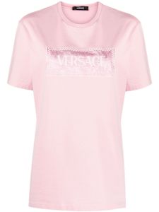 Versace t-shirt 90s Vintage Barocco en coton - Rose