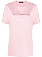 Versace t-shirt 90s Vintage Barocco en coton - Rose - thumbnail