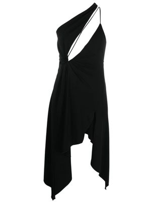 Coperni robe asymétrique à découpes - Noir