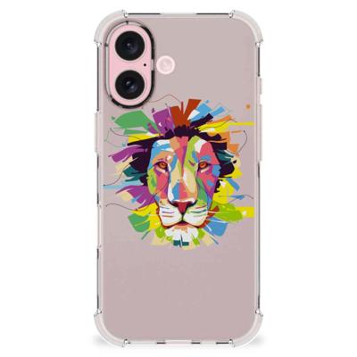 iPhone 16 Stevig | Bumper Hoesje | Lion Color
