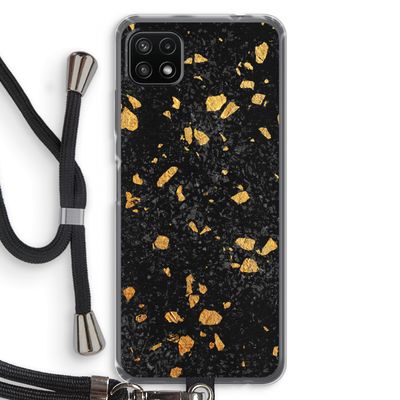 Terrazzo N°7: Samsung Galaxy A22 5G Transparant Hoesje met koord