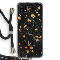 Terrazzo N°7: Samsung Galaxy A22 5G Transparant Hoesje met koord