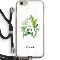 Green Brush: iPhone 6 / 6S Transparant Hoesje met koord