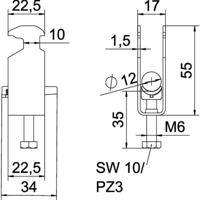 OBO Bettermann 1186203 Beugelklem 1 stuk(s)