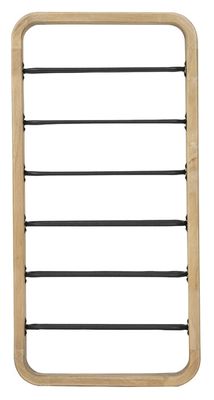 Light & Living Wijnrek Sorrento 80cm, donker grijs+hout