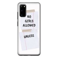 No Girls Allowed Unless: Samsung Galaxy S20 Tough Case