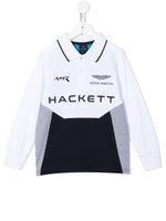 Hackett Kids polo à logo imprimé - Blanc