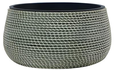 Pot wicker laag breed 36x36x20 cm - Driesprong collection
