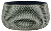 Pot wicker laag breed 36x36x20 cm - Driesprong collection Pot wicker laag breed 36x36x20 cm - Driesprong collection