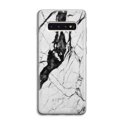 Witte marmer 2: Samsung Galaxy S10 4G Transparant Hoesje