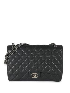 CHANEL Pre-Owned grand sac porté épaule Double Flap (2012) - Noir