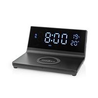 Nedis Wekker met Draadloze Lader | 1 stuks - WCACQ20BK WCACQ20BK